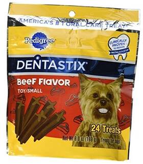10119167 Dentastix Beef Flavor Toy/small Treats For Dogs - 6 Oz. 24