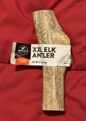 Den-32-32071305-5280881 Dentleys Xxl Elk Antler Dog Chews Antlers/horns 5.7 Oz Exp072328a302
