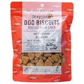 Dt123 Dexypaws 871789005452 Salmon And Carrot Dog Treats - 12oz Bag Pet Biscuits