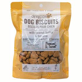 Dexypaws 871789005476 Banana Oat And Peanut Butter Dog Biscuits - 12oz Bag Pet Treats Natural Si