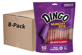 Dingo 370377675591 Munchy Stix Made With Real Chicken 50count 8 Pack