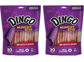Dingo 744759065094 Munchy Stix Rawhide And Chicken Treat For Dogs 30 Ct Pack Of 2