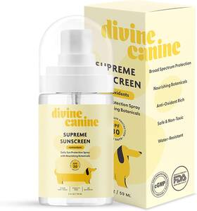 Dvcr-2501 Divine Canine Dog Sunscreen For Nose And Body - 2 Oz Sun Protection Summer Essentials Wa