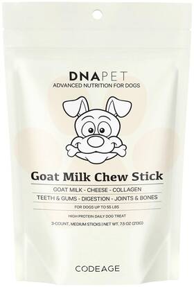 Dna Pet 850049609630 Goat Milk Chew Sticks For Dogs Supplement - High Protein Beef Collage
