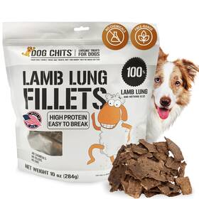 100007 Dog Chits Lamb Lung Fillets And Puppy Treats - Made In Usa Easy To Break Slices