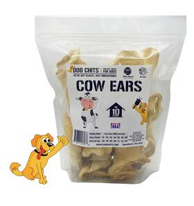 Dog Chits 858878007276 Cow Ears And Puppy Treats - All Natural Grain Free Training Chews H