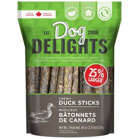 70526 Dog Delights Chewy Duck Sticks 1.25kg Treats
