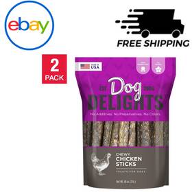 70653 Dog Delights Chewy Chicken Sticks Treats 48 Oz 2-pack Natural Snacks