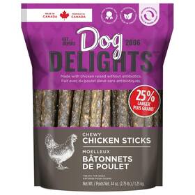 Dog Delights 835302004483 Chewy Chicken Sticks Treats - 1.25 Kg 2.7 Lb Wholesome And Delicious