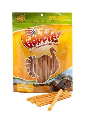 Dog Nip 850003858999 Gobble 6-inch Turkey Tendon Sticks For Dogs Made In Usa 6 Oz. 170g Resea