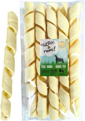 Dog Parent Academy Llc 445043718759 Bullysticks And More 10-12 Inch Beef Cheek Springs For Dogs 5 Count - Bully Spri