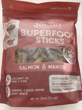 1770665 Dog Treals Natural Naturals Treat Super Food Sticks In Sealed Bag New