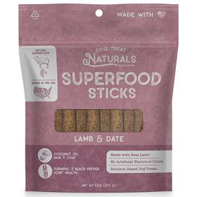 Dtn400417 Dog Treat Naturals Superfood Sticks - Lamb And Date 10oz All-natural Pet Treats
