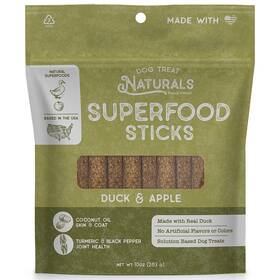 Dtn436249 Dog Treat Naturals Superfood Sticks - Duck And Apple 10oz All-natural Pet Treats