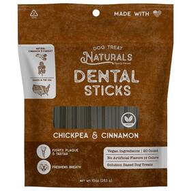 Dtn493006 Dog Treat Naturals Dental Sticks - Chickpea And Cinnamon 10oz Freshen Breath