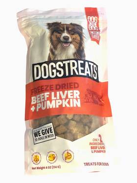 42492 Dogfordog Dogstreats - Freeze Dried Beef Liver Pumpkin Dog For 4oz Ex 8/25