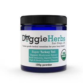 Doggie Herbs 704751360146 Super Turkey Tail Organic Extract 550mg Beta Glucan Per Scoop 1
