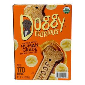 Doggy Delirious 313048815872 Peanut Butter Banana-licious Flavor Dog Treats 5 Lbs 100%