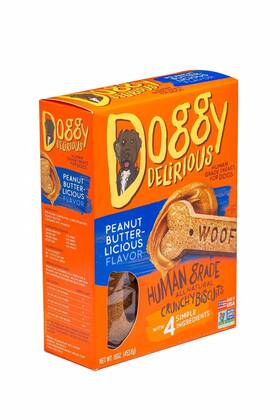Ddgtnpbtr16 Doggy Delirious Dog Treats Made In Usa 100% All Natural 1 Pound Pack Of
