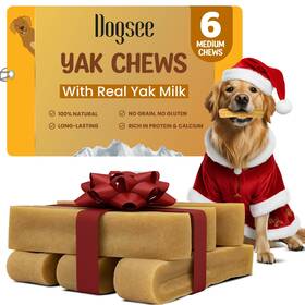 5896 Dogsee 906115984933 Original Yak Cheese Himalayan Dog Chews 1lb Medium - 6 Bars 100% All Natu