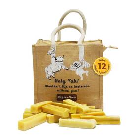 Dogsee 906115985503 Turmeric Flavor Himalayan Yak Cheese Dental Chews For Dogs Bulk Pack 2lb Med