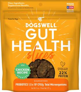 27252 Dogswell Gut Health Slices Functional Dog 8 Ounce Pack Of 1 Chicken