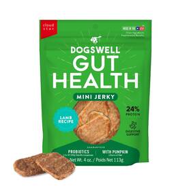 27255 Dogswell Gut Health Mini Jerky Functional Dog 4 Ounce Pack Of 1 Lamb