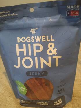 Dogswell 693804292308 Jerky Dog Treats With Glucosamine Chondroitin Chicken Hip Joint 12 Oz