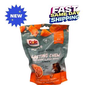 Dole For Pets 742797093031 Freshly Fetched Lasting Chew Pumpkin Flavor Dog Treats Flavored With 8oz