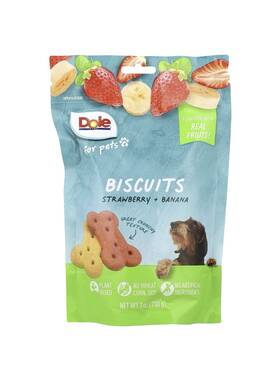 Dop02988 Dole For Pets Biscuits Strawberry Banana 7 Oz 200 G - New Exp 02/2026