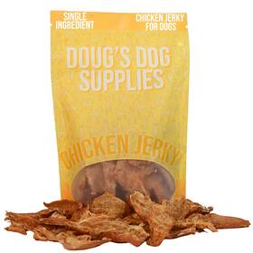 Dougs Dog Supplies 810154350100 8 Oz Chicken Breast Jerky For Dogs All Natural Human Grade Air Dried Treat