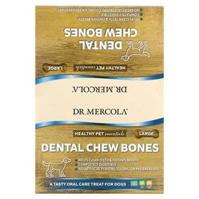 Dr. Mercola 810487030717 Dental Chew Bones Large For Dogs 12