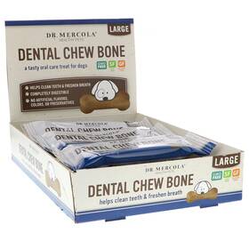 Mcl-03073 Dr. Mercola Dental Chew Bone Large For Dogs 12 Bones 2.15 Oz 61 G Each