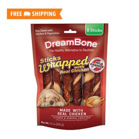 Dreambone 810833028573 Chicken-wrapped Chews 8 Count Rawhide-free For Dogs - Large