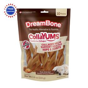 Dreambone 840364817414 Chews Yak Cheese Himalayan High Protein Large Breed 10 Count Dog Plus