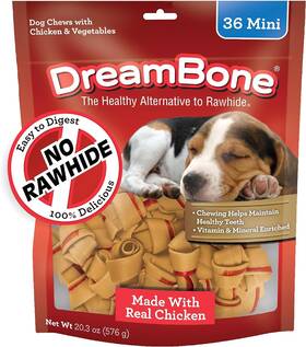 Dbc-02028kh Dreambone Mini Chews With Real Chicken For Dogs 36 Count