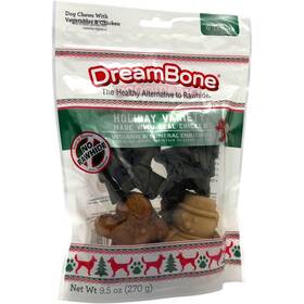 Dbm-00480h Dreambone Holiday Variety Dog Chews Rawhide-free 6 Real Chicken Treats 9.5oz Usa
