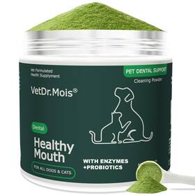 Drmois 602835333461 Dog Teeth Cleaning Powder Dental And Cats Breath Freshener Plaqu