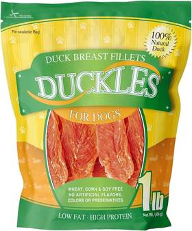 Duckles 814087005977 Duck Breast Fillets For Dogs 1 Lb