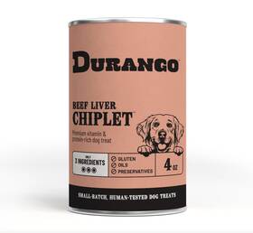 Beefliver-chiplet-4oz-fba Durango Chiplet Beef Liver Dog Treats 82% Real 4 Ounce Pack Of 1