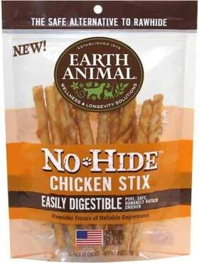 Earth Animal 445015813833 Nohide Chicken Stix 10 Pack 3 Oz