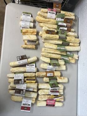 Earth Animal 810049511661 No-hides Lot 11 Xl 16 M 6 S Bones 35 Total