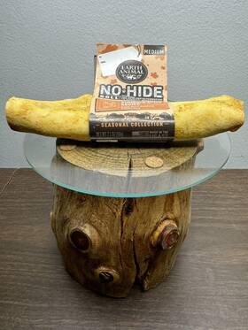 Earth Animal 810132871979 No-hide Roll Medium Rawhide-free 2.1 Oz Dog Bone Chew Pumpkin Spice