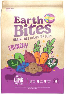 Earthborn Holistic 034846723656 Earthbites Crunchy Dog Treats Lamb And Pumpkin 1ea/2 Lb