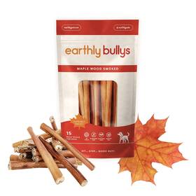 Earthly 850031805064 Maplewood Smoked Large Bully Sticks - For Dogs Ag