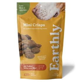 Earthly 850031805774 Low-calorie Mini Crisps Beef And Millet Crunchy 2.5 Ounce Pack Of 1