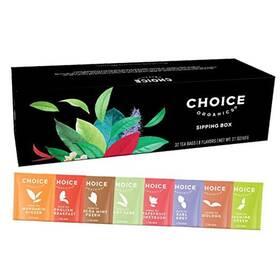 East West Tea Company Llc 047445600433 Sipping Box Sampler Variety Gift 32 Total Bags 8 Flavors