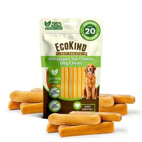 Ecokind Pet Treats 647732899665 Premium Gold Yak Cheese Himalayan Dog Chews Large Breed Al
