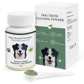 Elevtc 795932636518 Dog Teeth Cleaning Powder 100g Fights Plaque And Tartar Freshens Breath All-nat