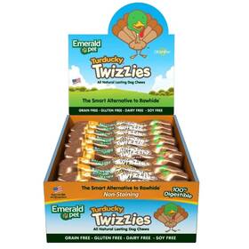 Emerald Pet 853258004609 15 Pack Of Turducky Twizzies Grain-free Dog Chews 6 Inch Made I